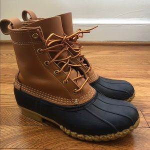Navy LL BEAN Boots || Size 8